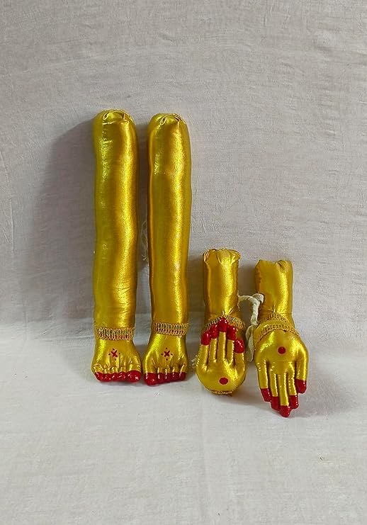 Golden Pattu Zari Devi Hands Legs