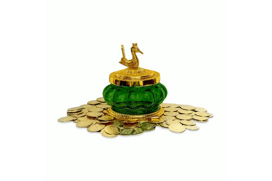 Kubera Lakshmi Pot Gold with Coins