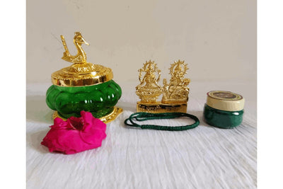 Gold Kubera Pot Pooja Set,Navaratri Return Gifts