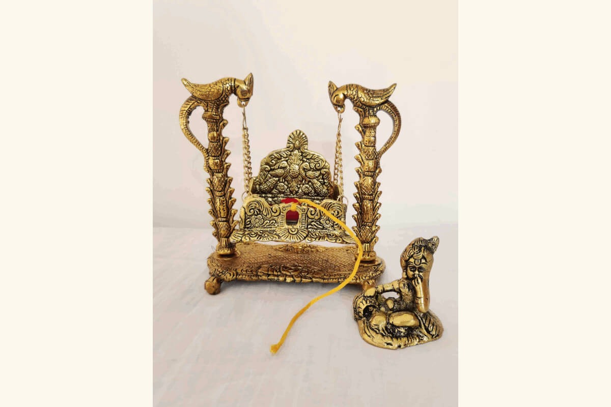 Jhula with Ladoo Krishna, Return Gift 