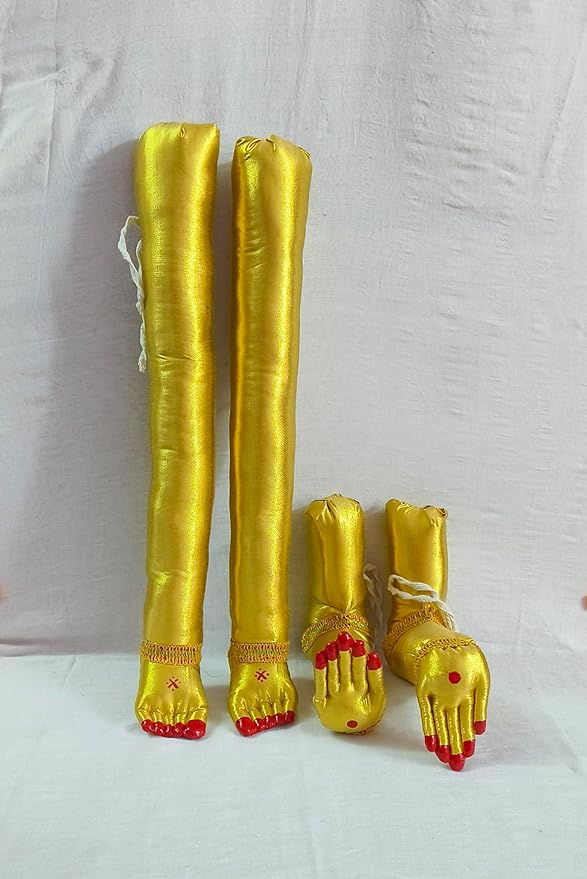 Golden Pattu Zari Devi Hands Legs