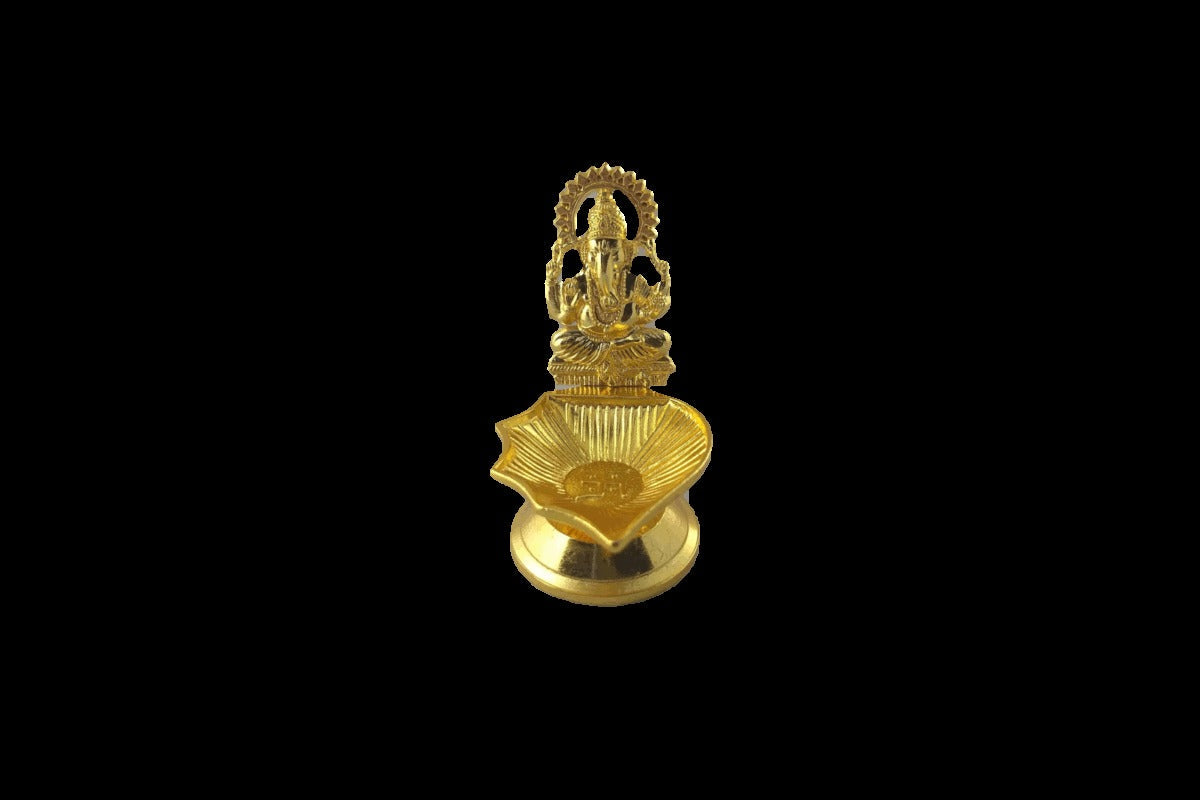 Shankh Ganesh Diya Gold, Return Gifts for House Warming Function