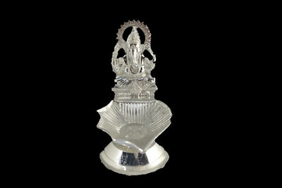 Shankh Ganesh Diya Silver, Return Gifts for House Warming Function