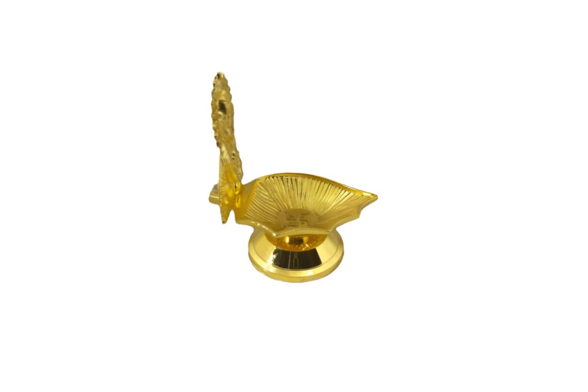 Shankh Ladoo Krishna Diya Gold