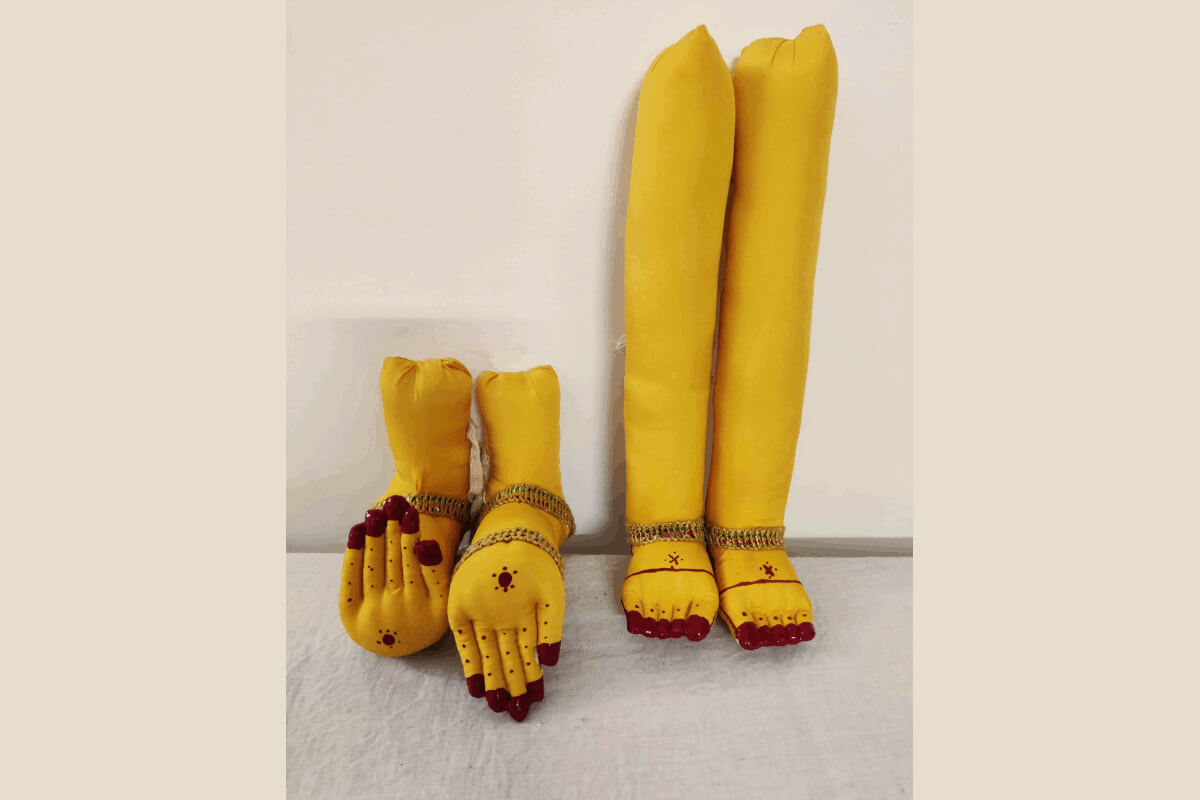 Yellow Devi Hands Legs