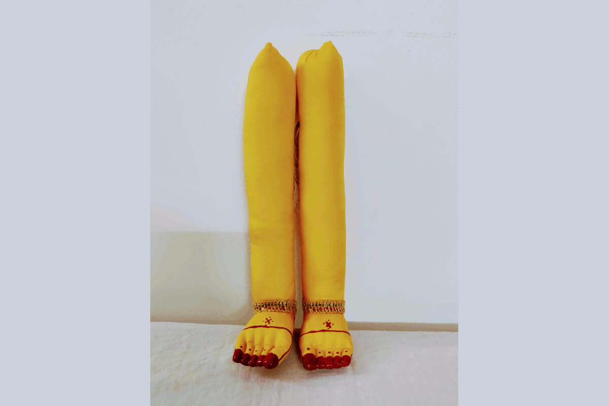 Yellow Devi Hands Legs