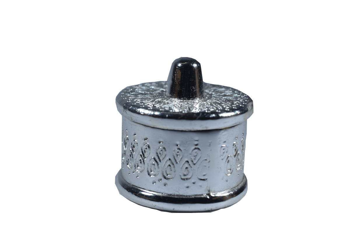 Single Kumkum Box Silver