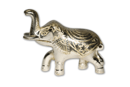 Elephant Shape Kumkum Box Silver