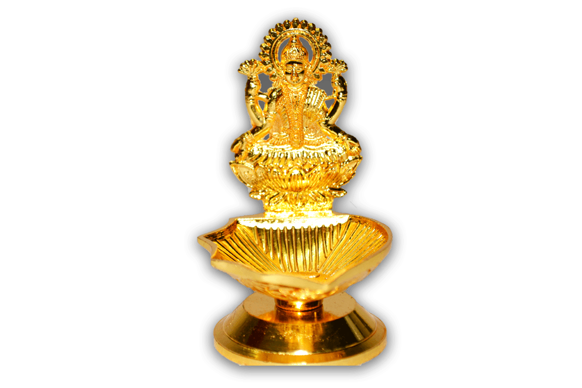 Shankh Lakshmi Diya Gold