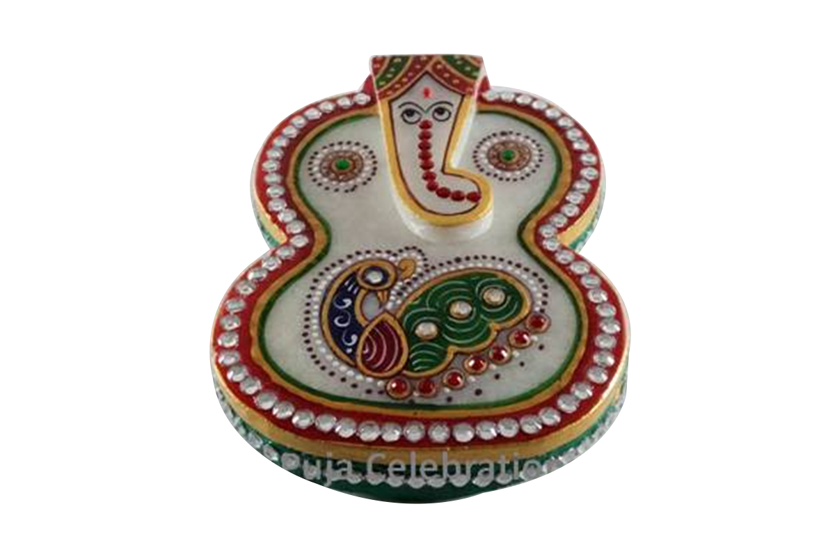 Marble Ganesh Kumkum