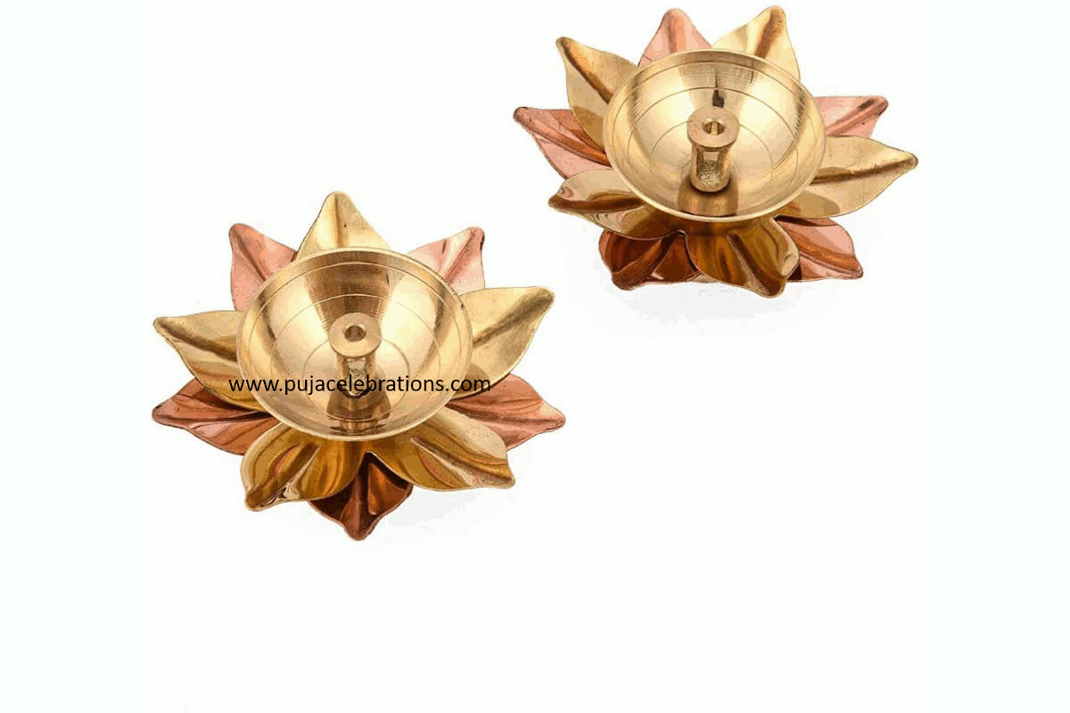 Lotus Kamal Diya Small Pair