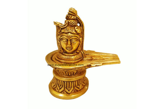 Brass Shivling Statue