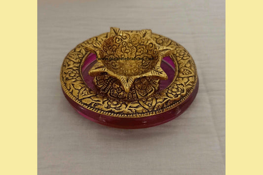 Metal Diya Coaster