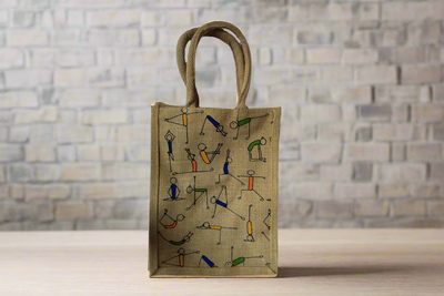 Jute Bag with Zip Small