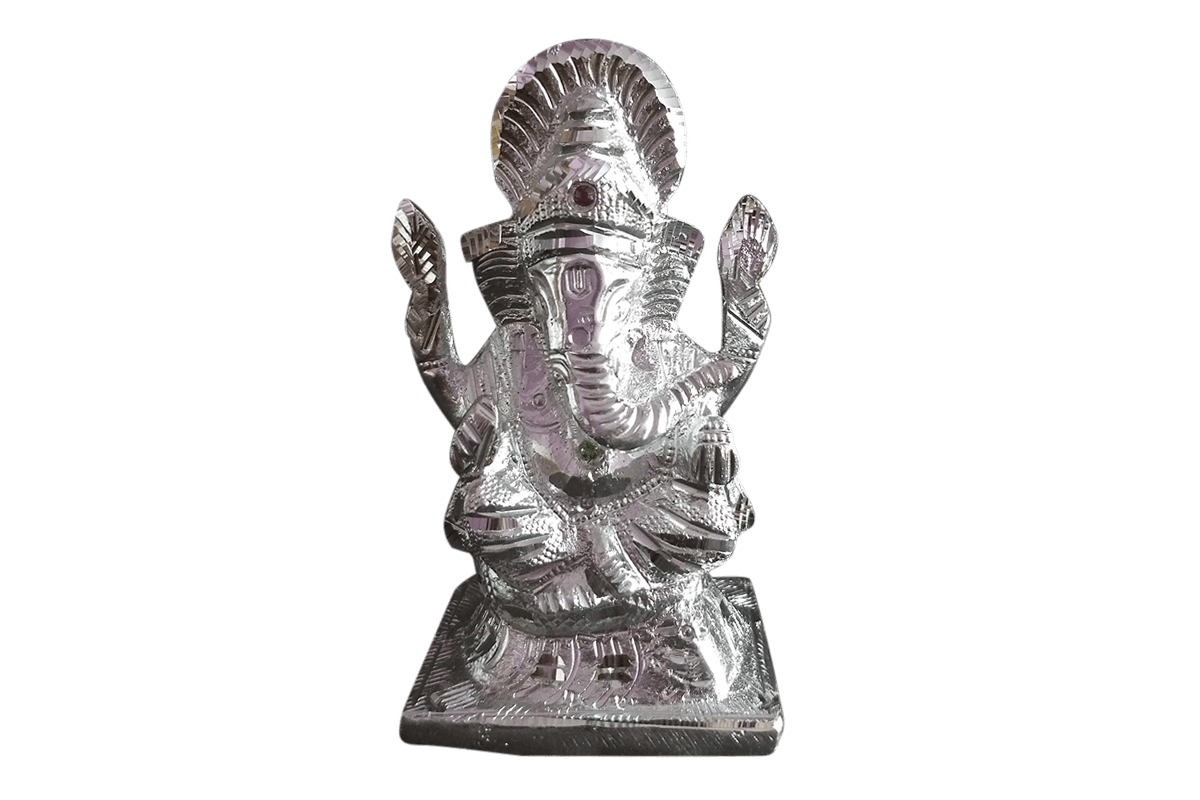 White Metal Lord Ganesha