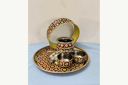 Meenakari Karva Chauth Set