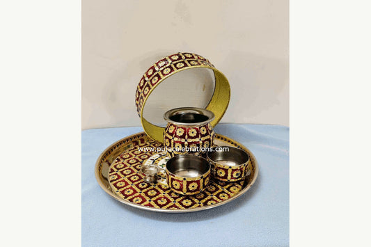 Meenakari Karva Chauth Set