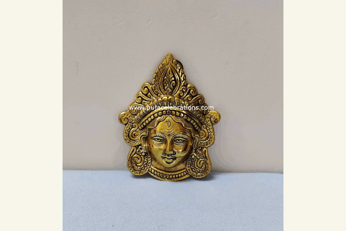 Metal Durga Face Hanging