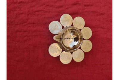Kubera Diya With Lakshmi Kubera Coins