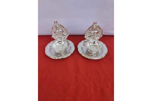 Lakshmi Silver Plated Diya