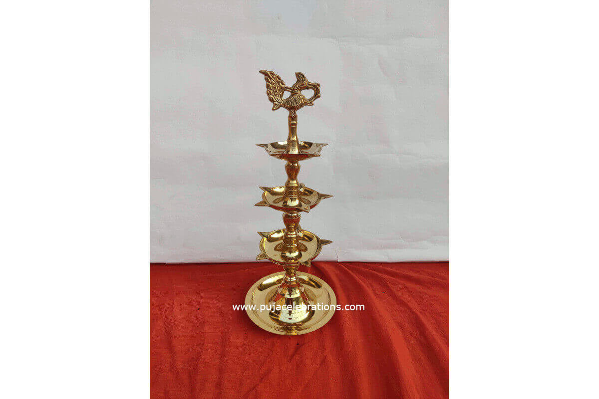 Brass Annapakshi Kuthuvilakku Diya