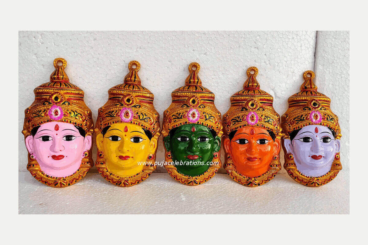 Navadurga Gowri Face Set of 9