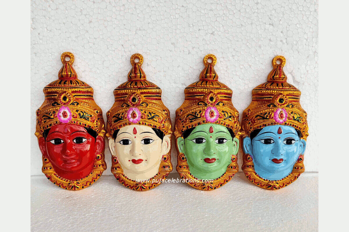 Navadurga Gowri Face Set of 9