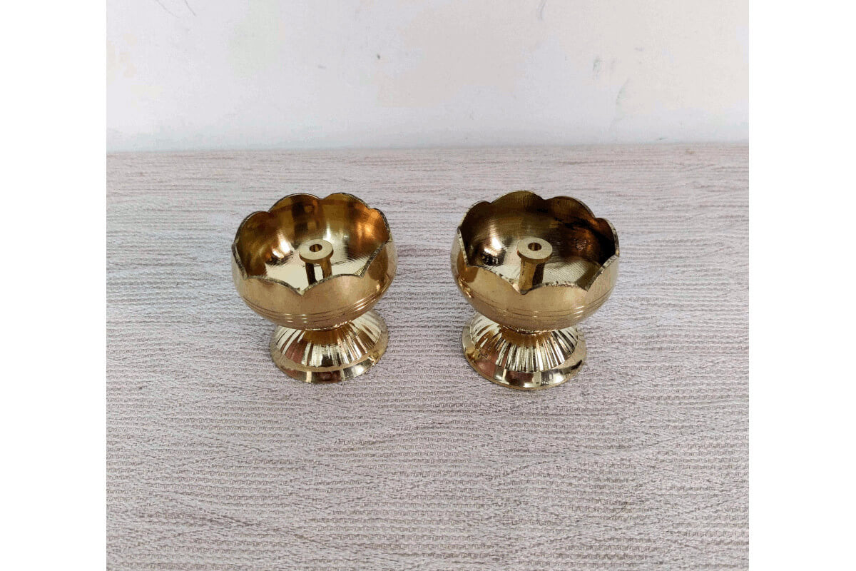 Kamal Lotus Diya small Pair