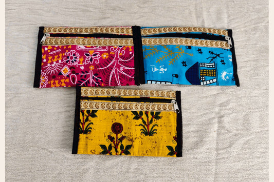 Mix Print Hand Purse