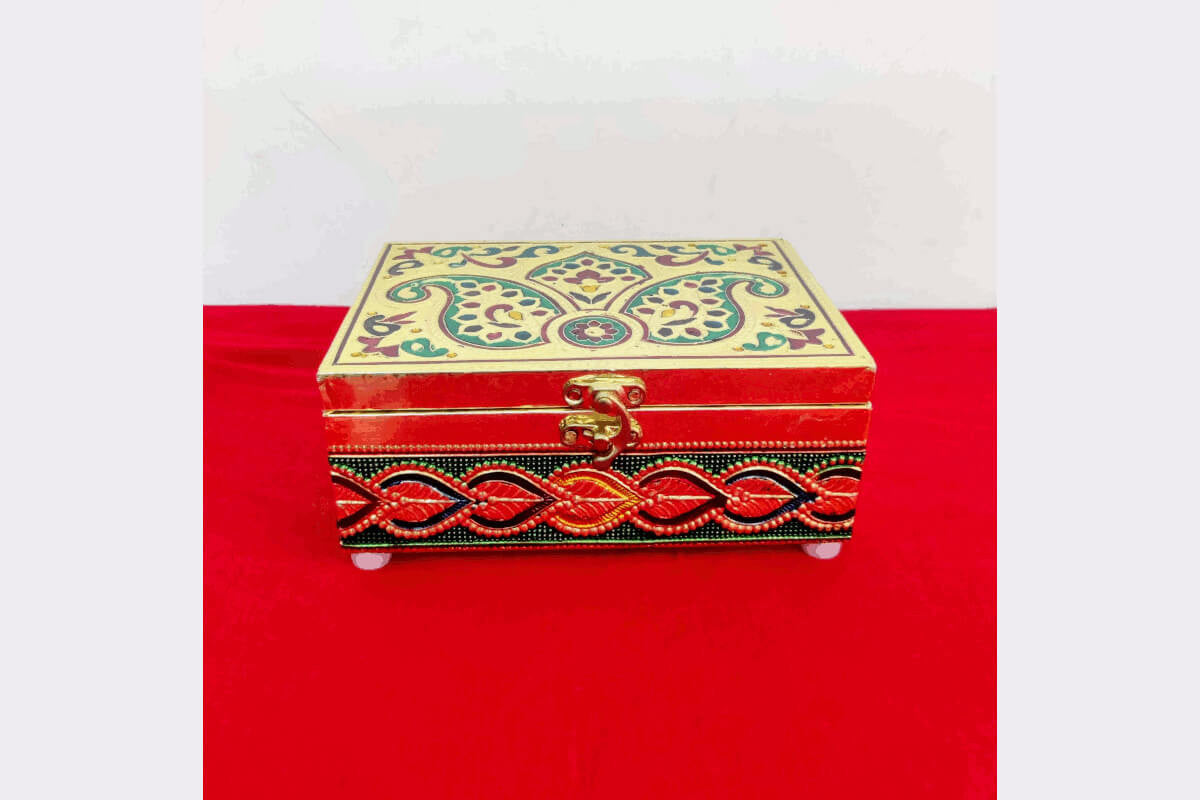 Meenakari Puja Jewel Box 6x4