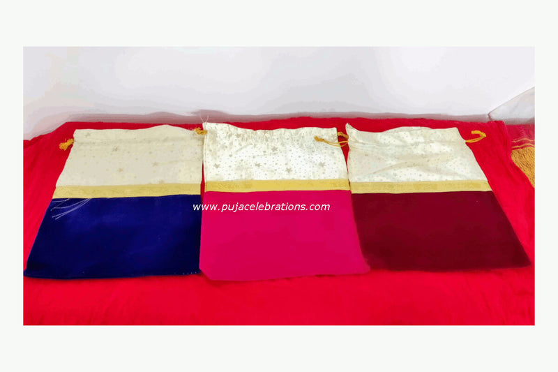 Velvet Satin Potli Bags