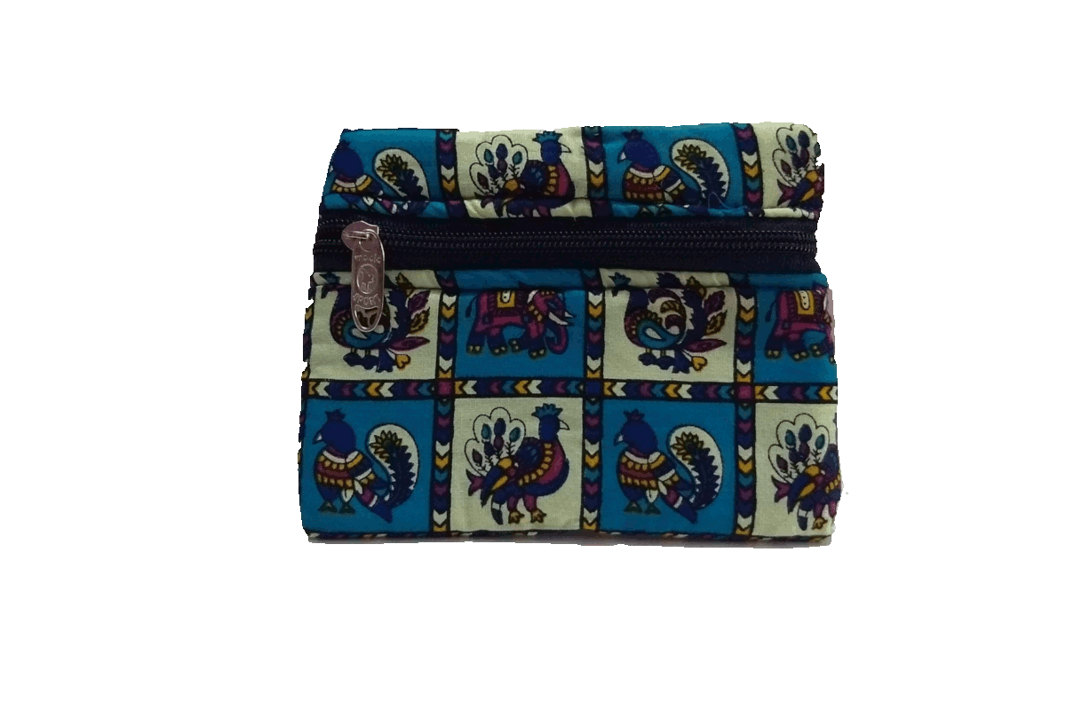 Kalamkari Zip Purse Small